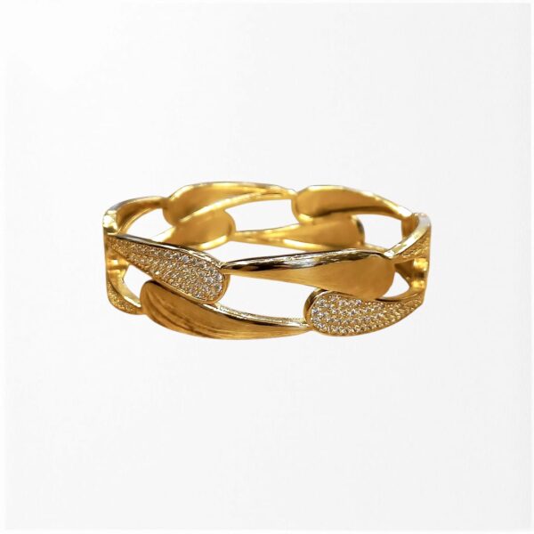 Gold Plated Bracelet & Ring 18K - Image 3