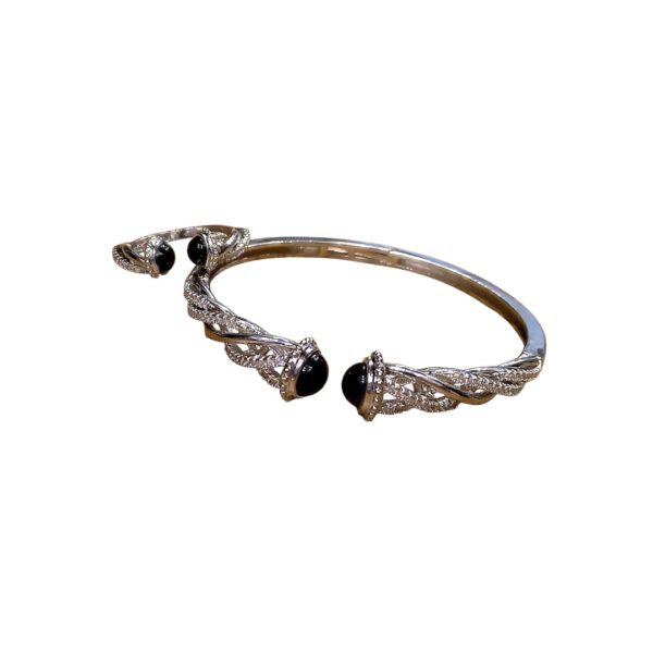 White Gold Plated Stylish Bracelet & Ring Set 18K - Image 5
