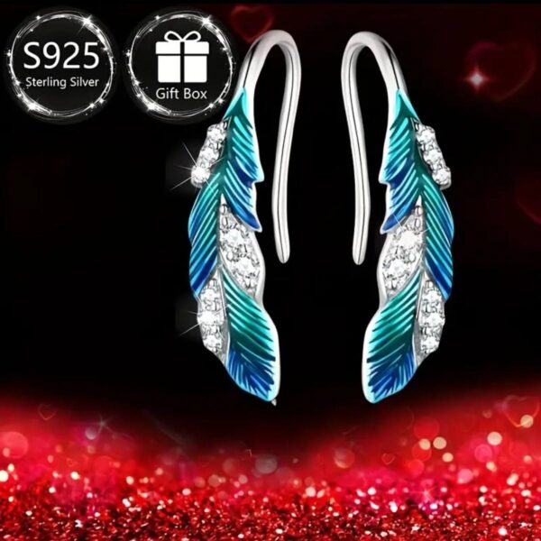 925 sterling silver earrings with a unique design