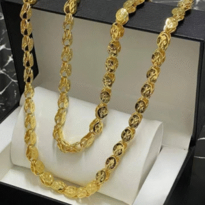 21K Gold-Plated Elegance neckless and Bracelets